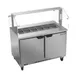 Beverage Air SPE48HC-12-SNZ 48" Two Section Sandwich/Salad Prep Table w/ 2 Doors, 12 pans, 13 cu. ft. 1 image