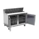 Beverage Air SPE48HC-12 48" Two Section Sandwich/Salad Prep Table w/ 2 Doors, 12 pans, 13 cu. ft. 5 image
