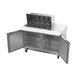 Beverage Air SPE48HC-12M 48" Mega Top Sandwich/Salad Prep Table w/ 2 Doors, 12 Pans, 13 cu. ft. 4 image