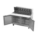 Beverage Air SPE48HC-18M 48" Mega Top Sandwich/Salad Prep Table w/ 2 Doors, 18 Pans, 13 cu. ft. 4 image