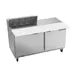 Beverage Air SPE60HC-08C 60" Two Section Sandwich/Salad Prep Table w/ 2 Doors, 8 pans, 16 cu. ft. 1 image