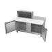 Beverage Air SPE60HC-08C 60" Two Section Sandwich/Salad Prep Table w/ 2 Doors, 8 pans, 16 cu. ft. 4 image