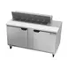 Beverage Air SPE60HC-12 60" Two Section Sandwich/Salad Prep Table w/ 2 Doors, 12 pans, 16 cu. ft. 2 image