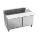 Beverage Air SPE60HC-12C 60" Two Section Sandwich/Salad Prep Table w/ 2 Doors, 12 pans, 16 cu. ft. 1 image