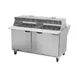 Beverage Air SPE60HC-24M-DS 60" Mega Top Sandwich / Salad Prep Table w/ 2 Doors, 24 Pans, 16 cu. ft. 2 image