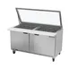 Beverage Air SPE60HC-24M-STL 60" Mega Top Sandwich / Salad Prep Table w/ 2 Doors, 24 Pans 2 image