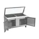 Beverage Air SPE60HC-24M-STL 60" Mega Top Sandwich / Salad Prep Table w/ 2 Doors, 24 Pans 3 image