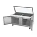 Beverage Air SPE60HC-24M-STL 60" Mega Top Sandwich / Salad Prep Table w/ 2 Doors, 24 Pans 4 image