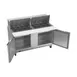 Beverage Air SPE60HC-24M 60" Mega Top Sandwich / Salad Prep Table w/ 2 Doors, 24 Pans, 16 cu. ft. 3 image