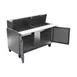 Beverage Air SPE60HC-24M 60" Mega Top Sandwich / Salad Prep Table w/ 2 Doors, 24 Pans, 16 cu. ft. 5 image