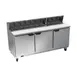 Beverage Air SPE72HC-18 72" Three Section Sandwich/Salad Prep Table w/ 3 Doors, 18 pans, 20 cu. ft. 1 image