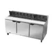 Beverage Air SPE72HC-18 72" Three Section Sandwich/Salad Prep Table w/ 3 Doors, 18 pans, 20 cu. ft. 2 image