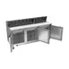Beverage Air SPE72HC-18 72" Three Section Sandwich/Salad Prep Table w/ 3 Doors, 18 pans, 20 cu. ft. 3 image