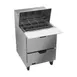 Beverage Air SPED27HC-12M 27" Mega Top Sandwich / Salad Prep Table w/ 2 Drawers, 12 Pans 1 image