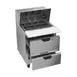 Beverage Air SPED27HC-12M 27" Mega Top Sandwich / Salad Prep Table w/ 2 Drawers, 12 Pans 3 image