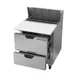 Beverage Air SPED27HC-C-B 27" One Section Sandwich/Salad Prep Table w/ 2 Drawers, 8 pans, 6.9 cu. ft. 4 image