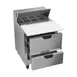 Beverage Air SPED27HC-C 27" One Section Sandwich/Salad Prep Table w/ 2 Drawers, 6 pans, 6.75 cu. ft. 4 image