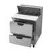 Beverage Air SPED27HC 27" One Section Sandwich/Salad Prep Table w/ 2 Drawers, 6 pans, 6.75 cu. ft. 3 image