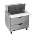 Beverage Air SPED36HC-12M-2 36" Mega Top Sandwich / Salad Prep Table w/ 2 Drawers, 12 Pans 1 image