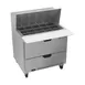 Beverage Air SPED36HC-15M-2 36" Mega Top Sandwich / Salad Prep Table w/ 2 Drawers, 15 Pans 1 image
