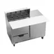 Beverage Air SPED48HC-08C-2 48" Two Section Sandwich/Salad Prep Table w/ 2 Drawers & 1 Door, 8 Pans 1 image