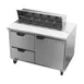 Beverage Air SPED48HC-10-2 48" Two Section Sandwich/Salad Prep Table w/ 2 Drawers & 1 Door, 10 Pans 2 image