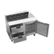 Beverage Air SPED48HC-10-2 48" Two Section Sandwich/Salad Prep Table w/ 2 Drawers & 1 Door, 10 Pans 3 image