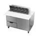 Beverage Air SPED48HC-10C-2 48" Two Section Sandwich/Salad Prep Table w/ 2 Drawers & 1 Door, 10 Pans 2 image