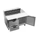 Beverage Air SPED48HC-10C-2 48" Two Section Sandwich/Salad Prep Table w/ 2 Drawers & 1 Door, 10 Pans 3 image