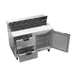 Beverage Air SPED48HC-12-2 48" Two Section Sandwich/Salad Prep Table w/ 2 Drawers & 1 Door, 12 Pans 3 image