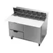 Beverage Air SPED48HC-12C-2 48" 2-Section Sandwich and Salad Prep Table w/ 2 Drawers & 1 Door, 12 Pans 2 image