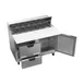 Beverage Air SPED48HC-12C-2 48" 2-Section Sandwich and Salad Prep Table w/ 2 Drawers & 1 Door, 12 Pans 3 image