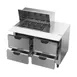 Beverage Air SPED48HC-12M-4 48" Mega Top Sandwich/Salad Prep Table w/ 4 Drawers, 12 Pans 4 image
