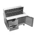 Beverage Air SPED48HC-18M-2 48" Mega Top Sandwich/Salad Prep Table w/ 2 Drawers & 1 Door, 18 Pans 3 image