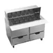 Beverage Air SPED48HC-18M-4 48" Mega Top Sandwich/Salad Prep Table w/ 4 Drawers, 18 Pans 1 image