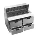 Beverage Air SPED48HC-18M-4 48" Mega Top Sandwich/Salad Prep Table w/ 4 Drawers, 18 Pans 3 image