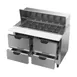 Beverage Air SPED48HC-18M-4 48" Mega Top Sandwich/Salad Prep Table w/ 4 Drawers, 18 Pans 4 image