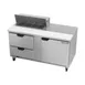 Beverage Air SPED60HC-08-2 60" Two Section Sandwich/Salad Prep Table w/ 2 Drawers & 1 Door, 8 Pans 2 image
