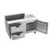 Beverage Air SPED60HC-10-2 60" Two Section Sandwich/Salad Prep Table w/ 2 Drawers & 1 Door, 10 Pans 3 image