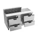 Beverage Air SPED60HC-10-4 60" Two Section Sandwich/Salad Prep Table w/ 4 Drawers, 10 Pans 3 image