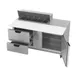Beverage Air SPED60HC-10C-2 60" Two Section Sandwich/Salad Prep Table w/ 2 Drawers & 1 Door, 10 Pans 6 image
