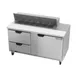Beverage Air SPED60HC-12-2 60" Two Section Sandwich/Salad Prep Table w/ 2 Drawers & 1 Door, 12 Pans 2 image