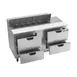 Beverage Air SPED60HC-12-4 60" Two Section Sandwich/Salad Prep Table w/ 4 Drawers, 12 Pans 3 image