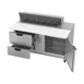 Beverage Air SPED60HC-12C-2 60" Two Section Sandwich/Salad Prep Table w/ 2 Drawers & 1 Door, 12 Pans. 4 image