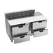 Beverage Air SPED60HC-12C-4 60" Two Section Sandwich/Salad Prep Table w/ 4 Drawers, 12 Pans 5 image