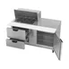 Beverage Air SPED60HC-12M-2 60" Mega Top Sandwich/Salad Prep Table w/ 2 Drawers & 1 Door, 12 Pans 4 image