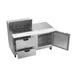 Beverage Air SPED60HC-12M-2 60" Mega Top Sandwich/Salad Prep Table w/ 2 Drawers & 1 Door, 12 Pans 5 image