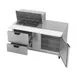 Beverage Air SPED60HC-12M-2 60" Mega Top Sandwich/Salad Prep Table w/ 2 Drawers & 1 Door, 12 Pans 6 image