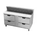 Beverage Air SPED60HC-16-4 60" Two Section Sandwich/Salad Prep Table w/ 4 Drawers, 16 Pans 2 image