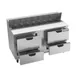 Beverage Air SPED60HC-16-4 60" Two Section Sandwich/Salad Prep Table w/ 4 Drawers, 16 Pans 3 image